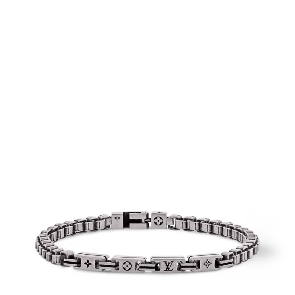 Men’s or women’s silver bracelet in brushed silver. - Picture 2 of 4
